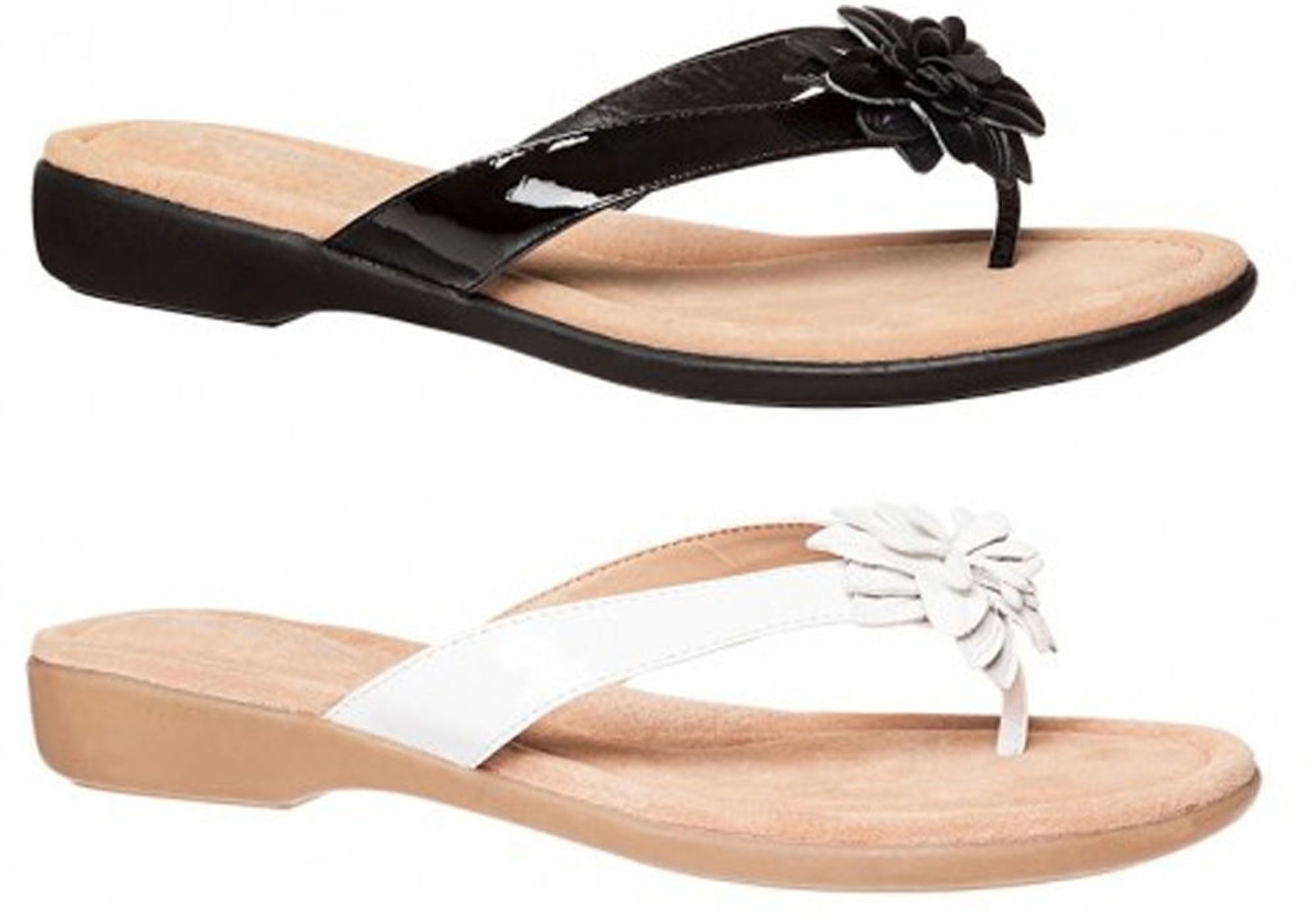 Hush Puppies Women's Veta Leather Thong Sandals - Comfortable & Stylish for Casual Wear, Beach, and Summer Outings