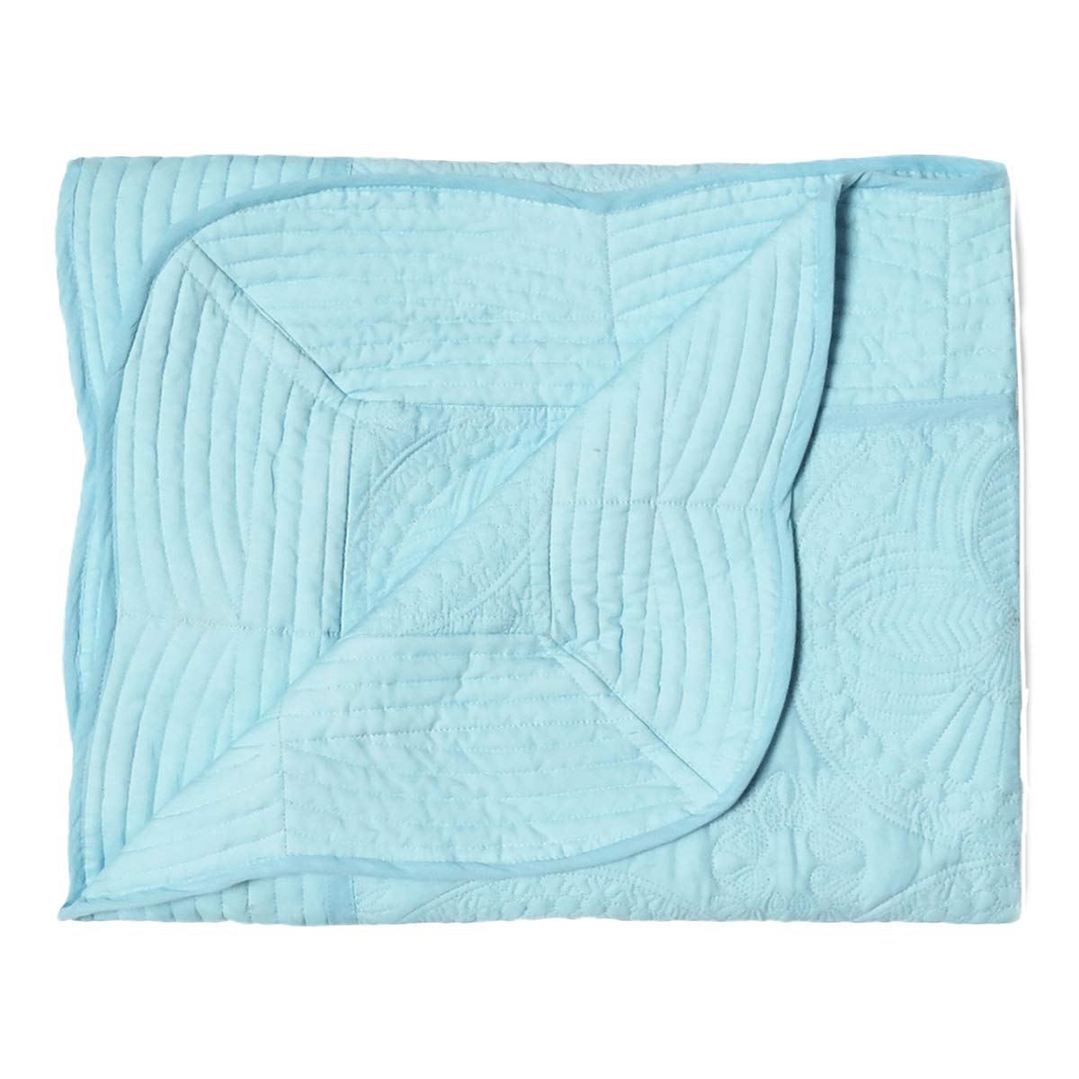 Premium Lightweight Baby Blanket for Newborn & Toddler - Soft Nursery Sleeping Quilt for Winter - Breathable & Cozy (Blue) | Perfect for Crib, Stroller, Swaddle & Travel