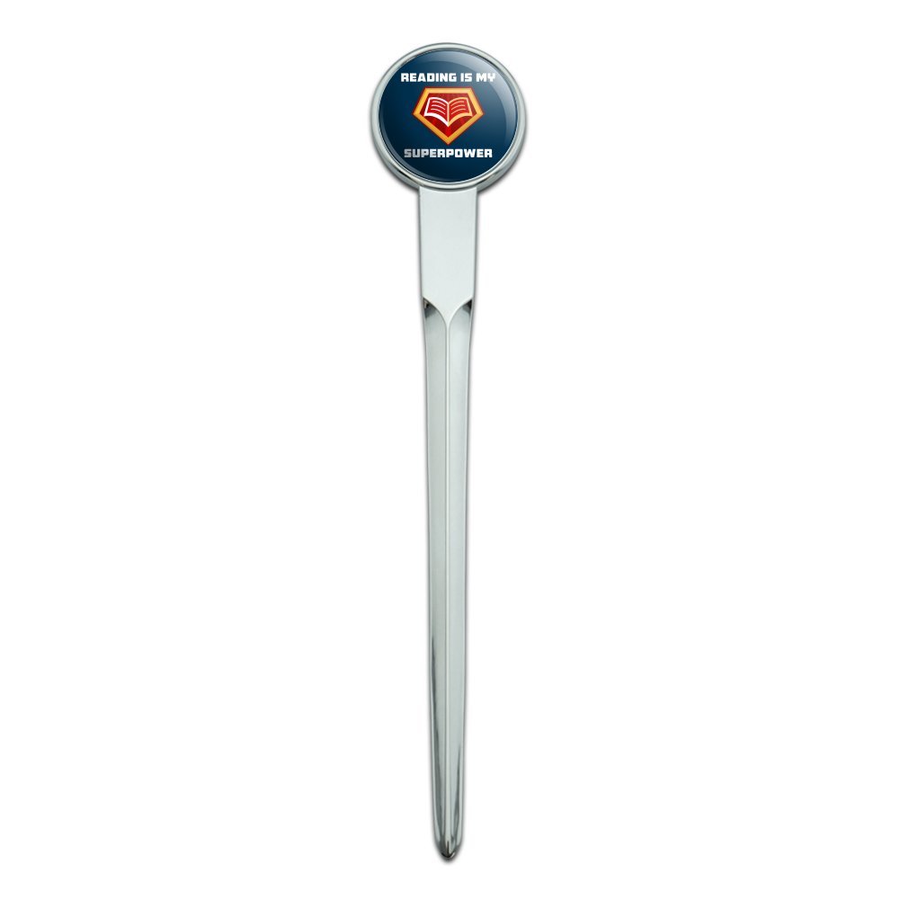 Vintage Chrome Plated Metal Letter Opener - Elegant Envelope Slitter for Office & Home Use | Perfect for Book Lovers, Reading Accessories & Mail Opening