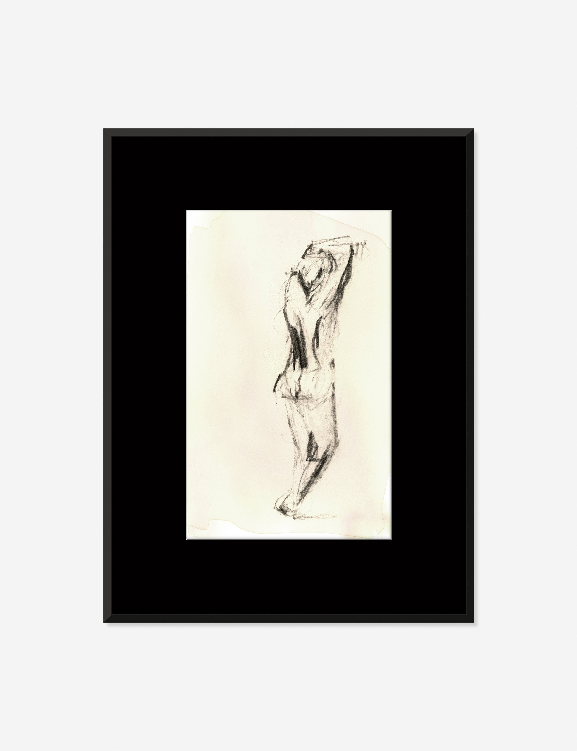 Charcoal Nudes 3 Wall Art Canvas Print by ZBC House - Modern Abstract Painting for Living Room, Bedroom & Office Decor
