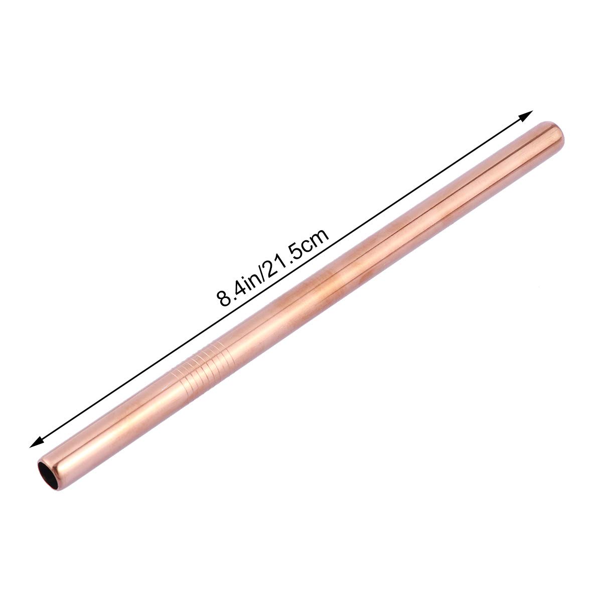 DOITOOL 1-Pack Reusable Stainless Steel Drinking Straws for Tumblers - Straight Metal Straws for Smoothies, Iced Coffee & Cold Drinks - Eco-Friendly & Dishwasher Safe