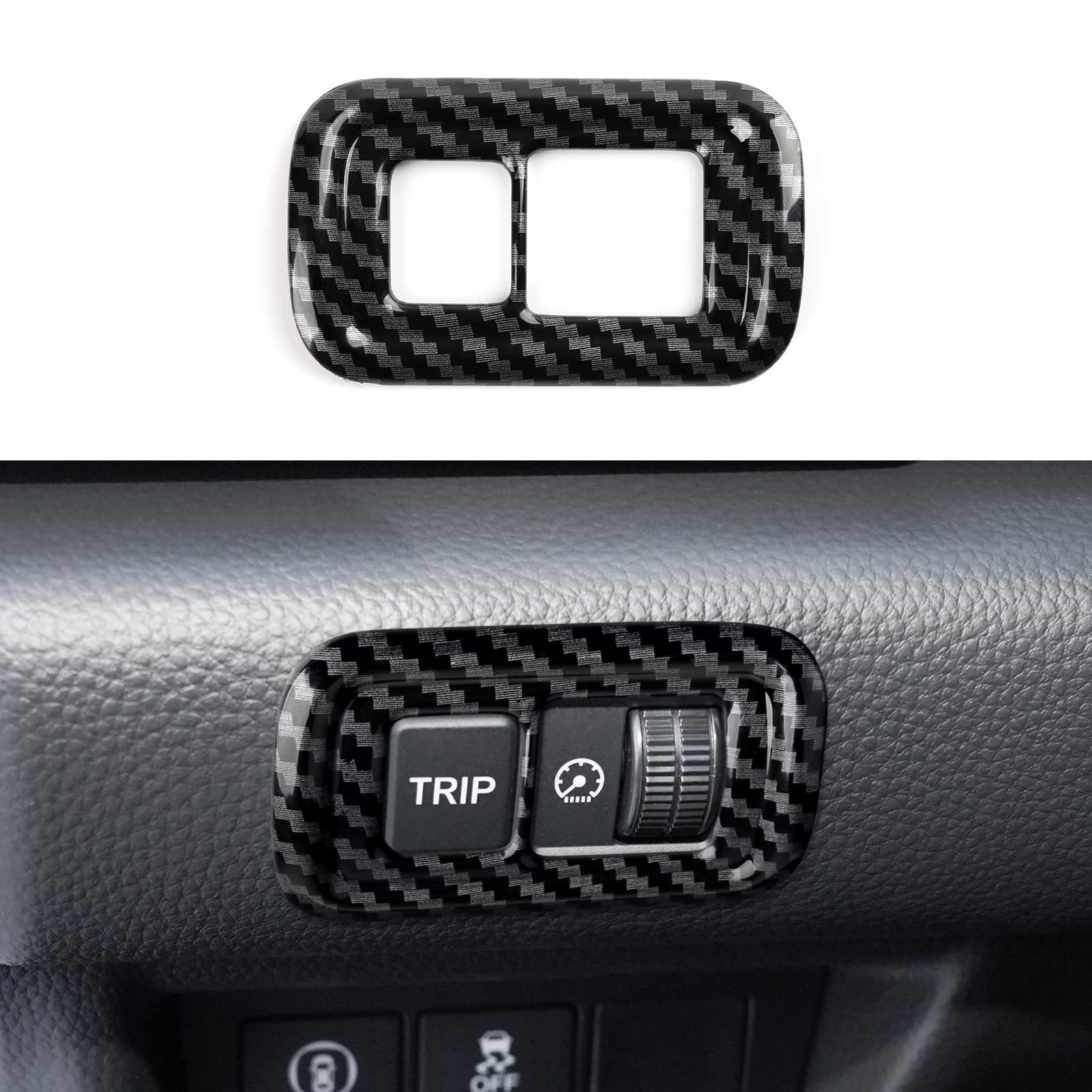 Premium ABS Carbon Fiber Headlight Switch Control Decals for 2018-2022 Honda Accord 10th Gen - Interior Stickers & Dashboard Accessories | Easy Installation & Custom Fit for Enhanced Car Interior Style