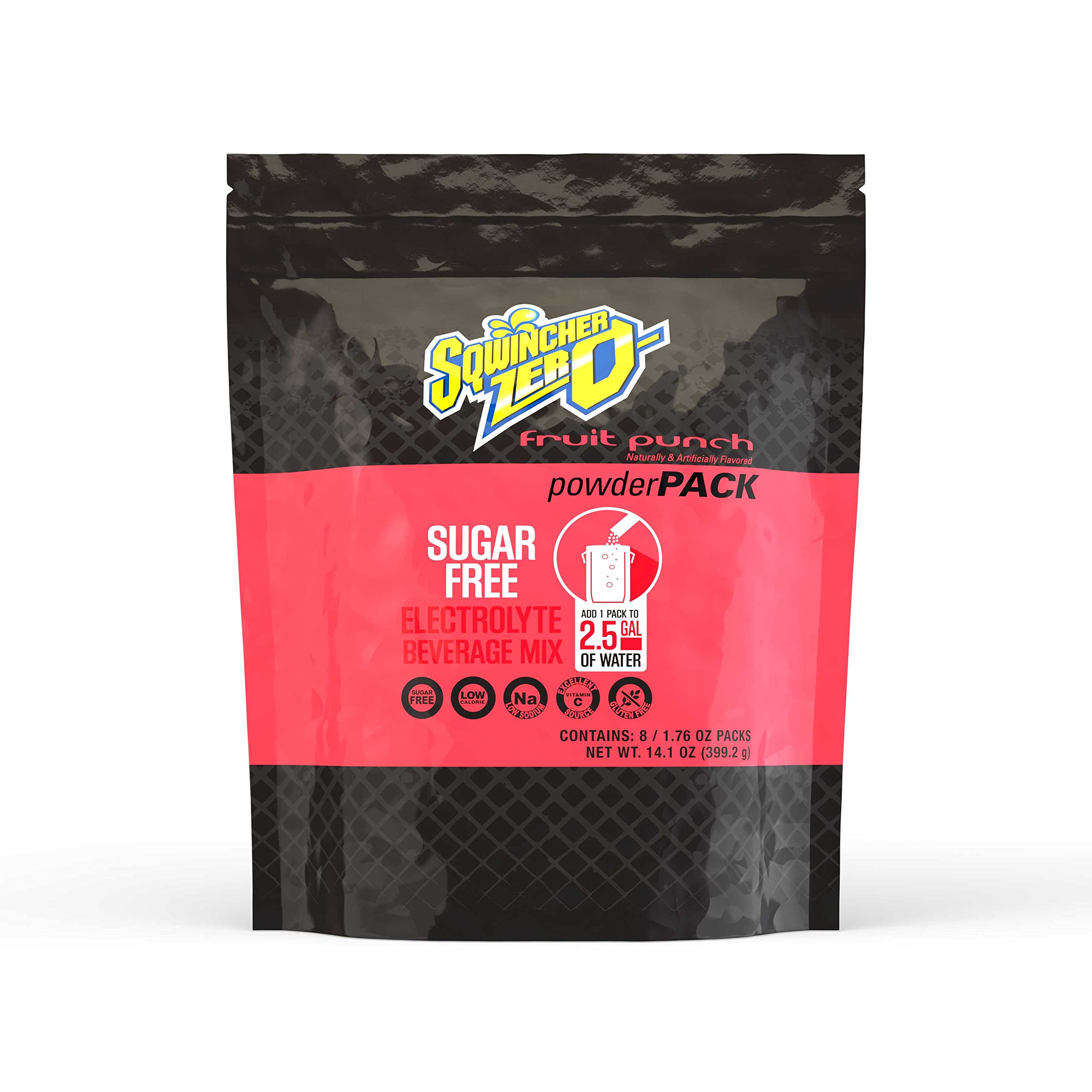 Sqwincher Zero Sugar Free Electrolyte Powder Packets - Assorted Flavors, 1.76 oz (Pack of 32) | Hydration for Athletes, Workouts & Outdoor Activities