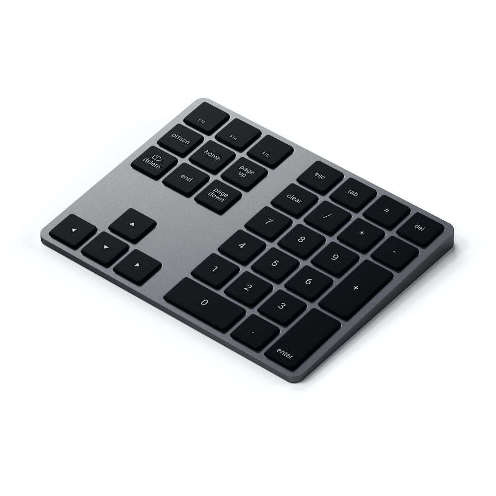 Satechi Bluetooth Extended Keypad - Wireless Numeric Keypad for Mac & PC, Backlit Keys for Low Light Use - Perfect for Office, Home, and Gaming Setups