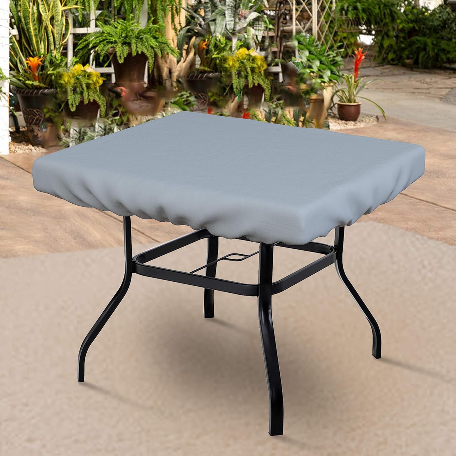 Heavy Duty 18 Oz Waterproof UV & Weather Resistant Square Table Cover - Outdoor Patio Furniture & Coffee Table Protector (24