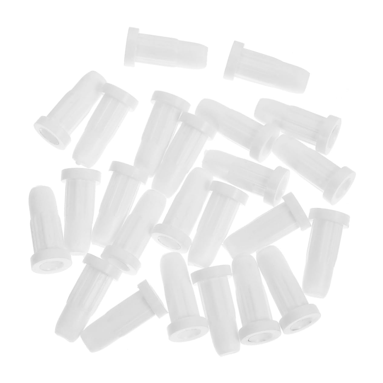 Vaguelly 40-Piece Plastic Crib Leg Wheel Caster Cups - Non-Slip Furniture Mat Protectors for Hardwood Floors - Perfect for Baby Cribs, Office Chairs & Rolling Furniture
