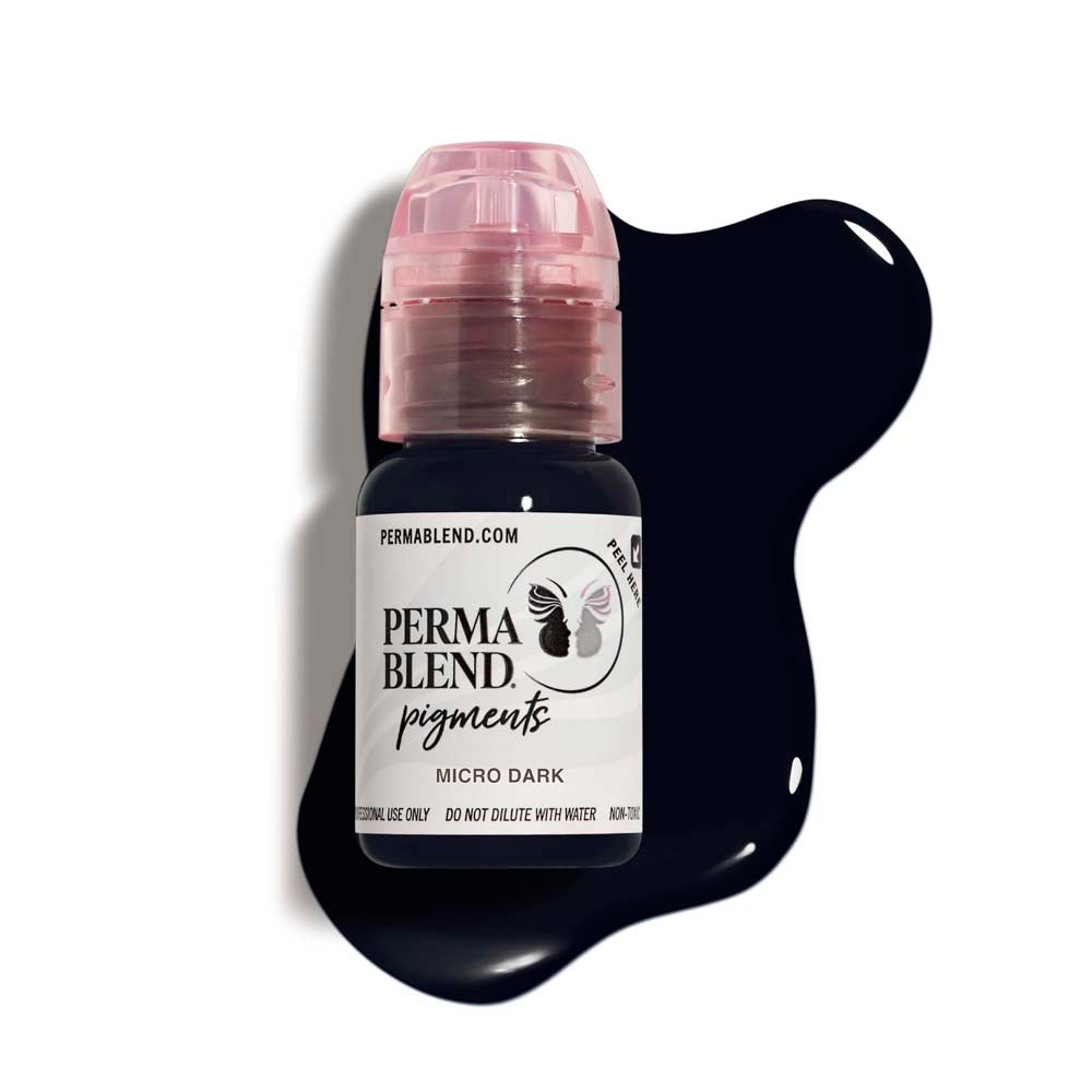 Perma Blend Scalp Micro Dark Pigment for Tattoo & Permanent Makeup - Professional Grade, Long-Lasting Color - Perfect for Scalp Micropigmentation & Hairline Restoration