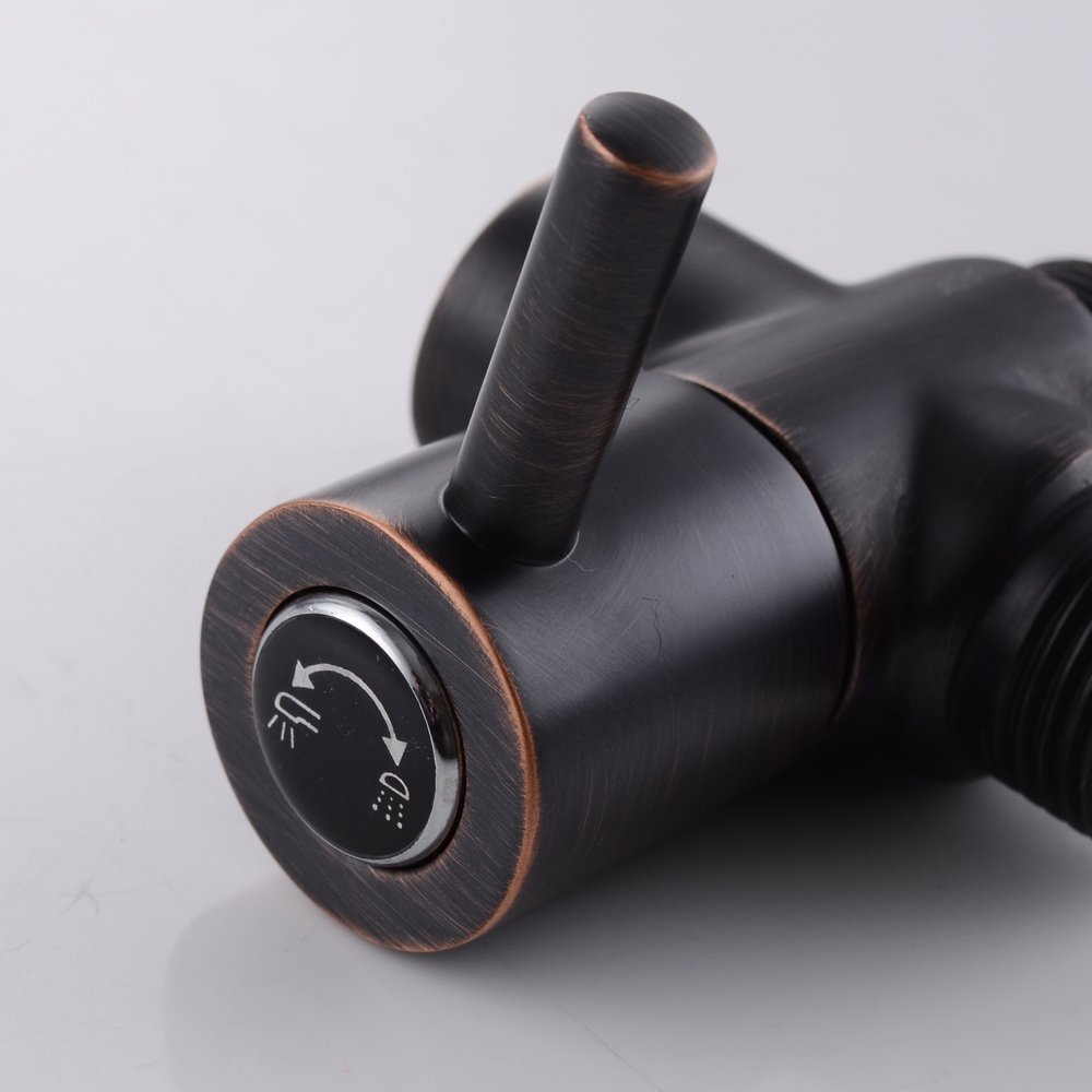 2-Way Shower Diverter Valve - Oil Rubbed Bronze Shower Head Adapter & Splitter for Handheld Shower - Perfect for Bathroom Renovation & Multi-Function Shower Systems
