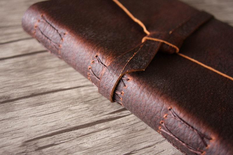 Vintage Leather Personalized Grandparents Memory Book - Custom Photo Album for Grandparents Gift, Family Keepsake, Wedding Anniversary, Baby Shower & Special Occasions