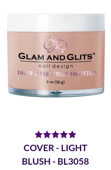 Glam and Glitz Color Blend Collection Vol.2 - BL3058 Light Blush Eyeshadow (2 oz) for Everyday Makeup & Special Occasions
