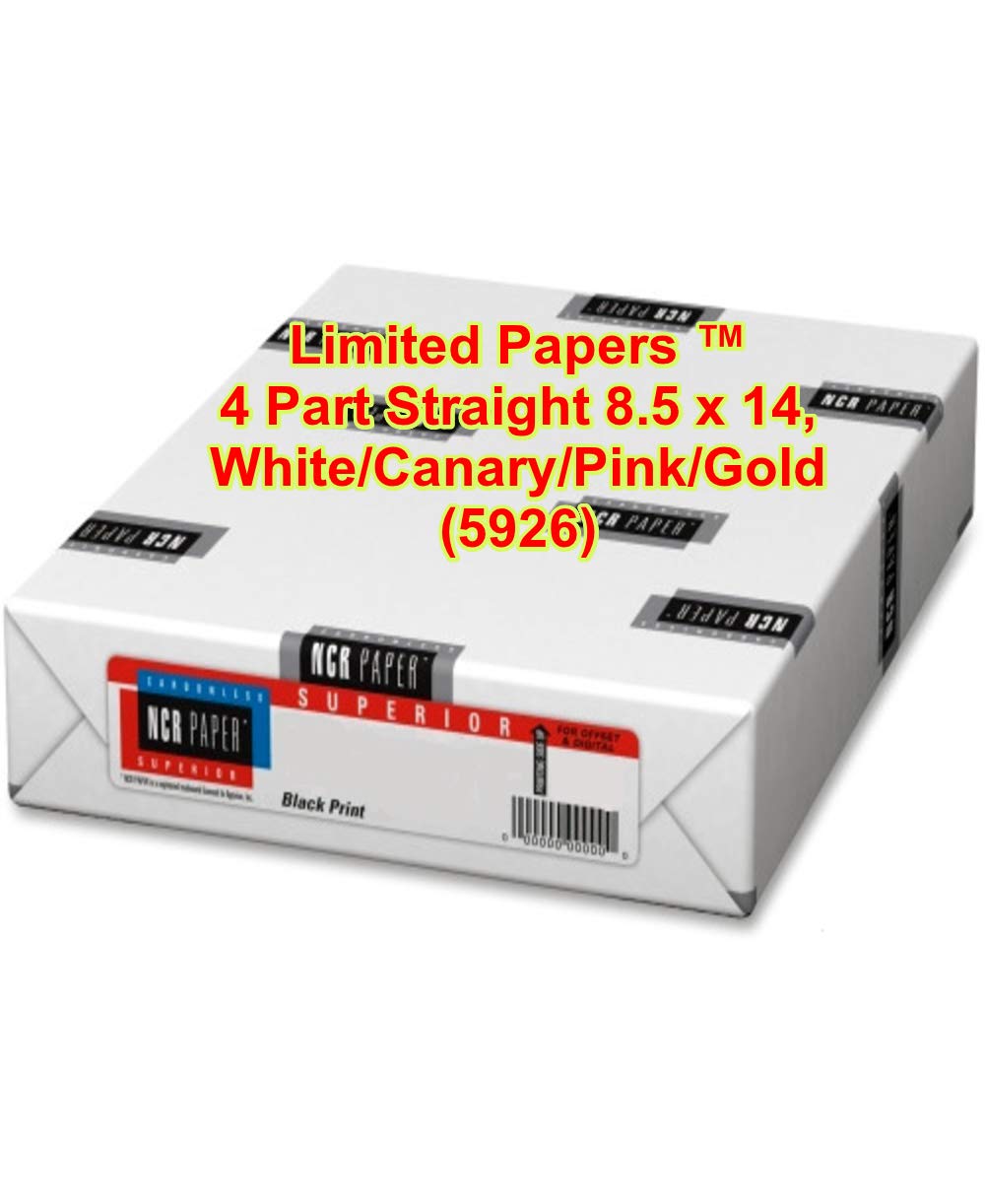 Premium Carbonless Copy Paper - 4-Part NCR Forms, 8.5