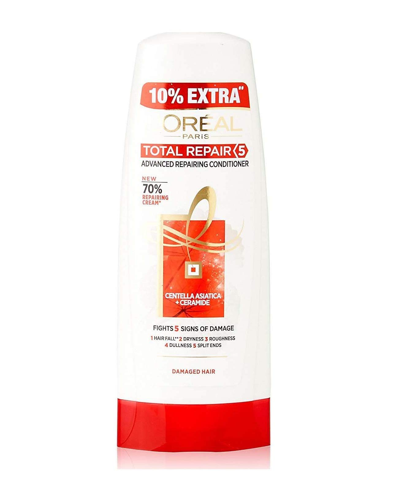 L'Oreal Paris Total Repair 5 Repairing Conditioner for Damaged Hair - 175ml (Bonus 10% Extra) - Deep Hydration & Split Ends Treatment for Daily Hair Care Routine