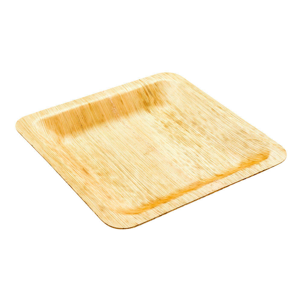 Eco-Friendly 100-Piece Bamboo Leaf Plates & 100-Piece Bamboo Flatware Set - Biodegradable Disposable Dinnerware for Parties, Picnics, BBQs & Sustainable Events