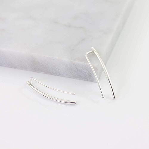 Sterling Silver Ear Climbers & Crawlers - Elegant Ear Cuff & Earrings for Women | Perfect for Parties, Weddings & Everyday Wear