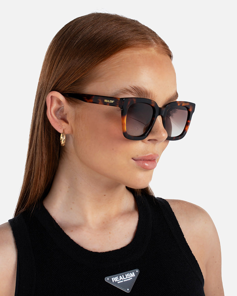 SSS MONACO Logo Tortoise Shell Sunglasses - Polarized UV Protection Aviator Style for Men & Women - Perfect for Beach, Driving & Outdoor Activities