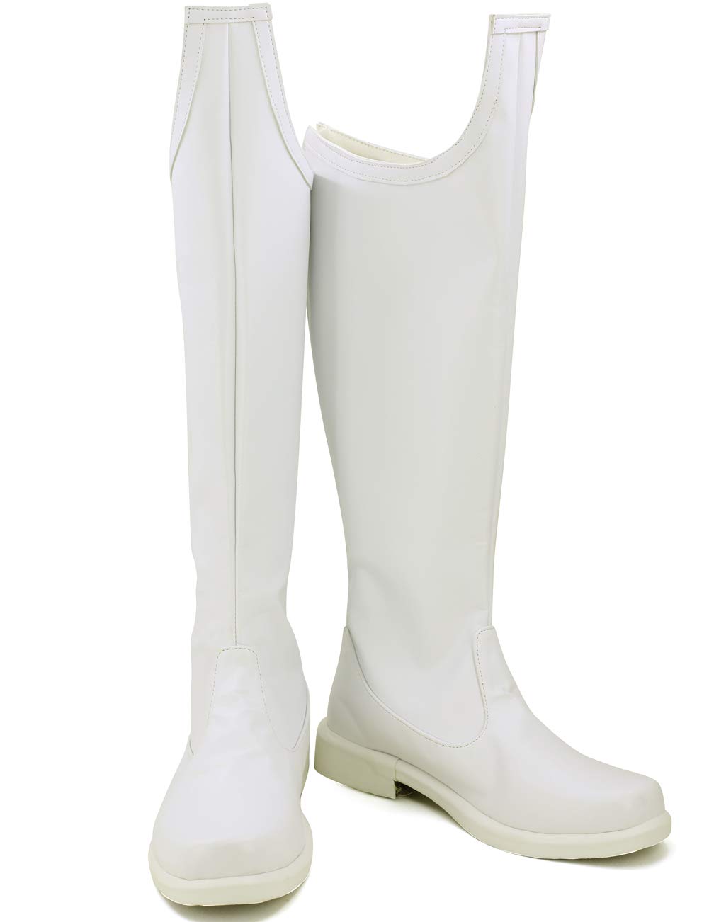 Unisex White Cosplay Boots for Halloween Costume - Perfect for Cosplay, Halloween Parties, and Themed Events