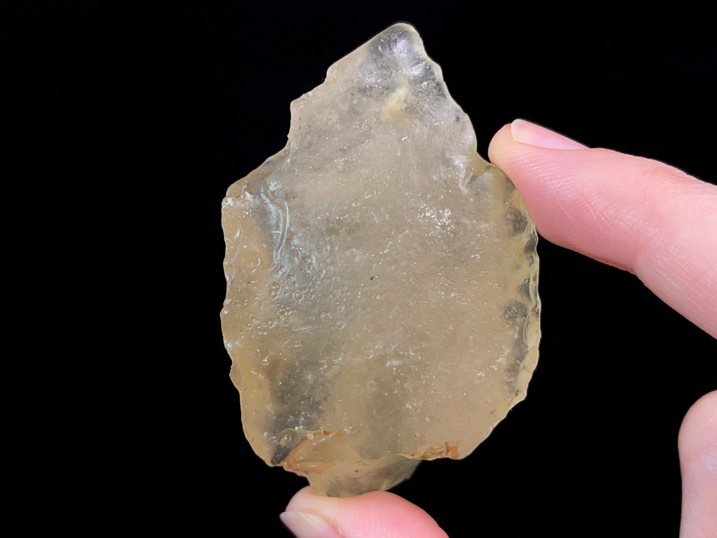 Libyan Desert Glass Raw Crystal - Rare 2A Grade Large 34.2g Metaphysical Healing Stone | Collectible Mineral Specimen for Meditation, Energy Work & Spiritual Healing