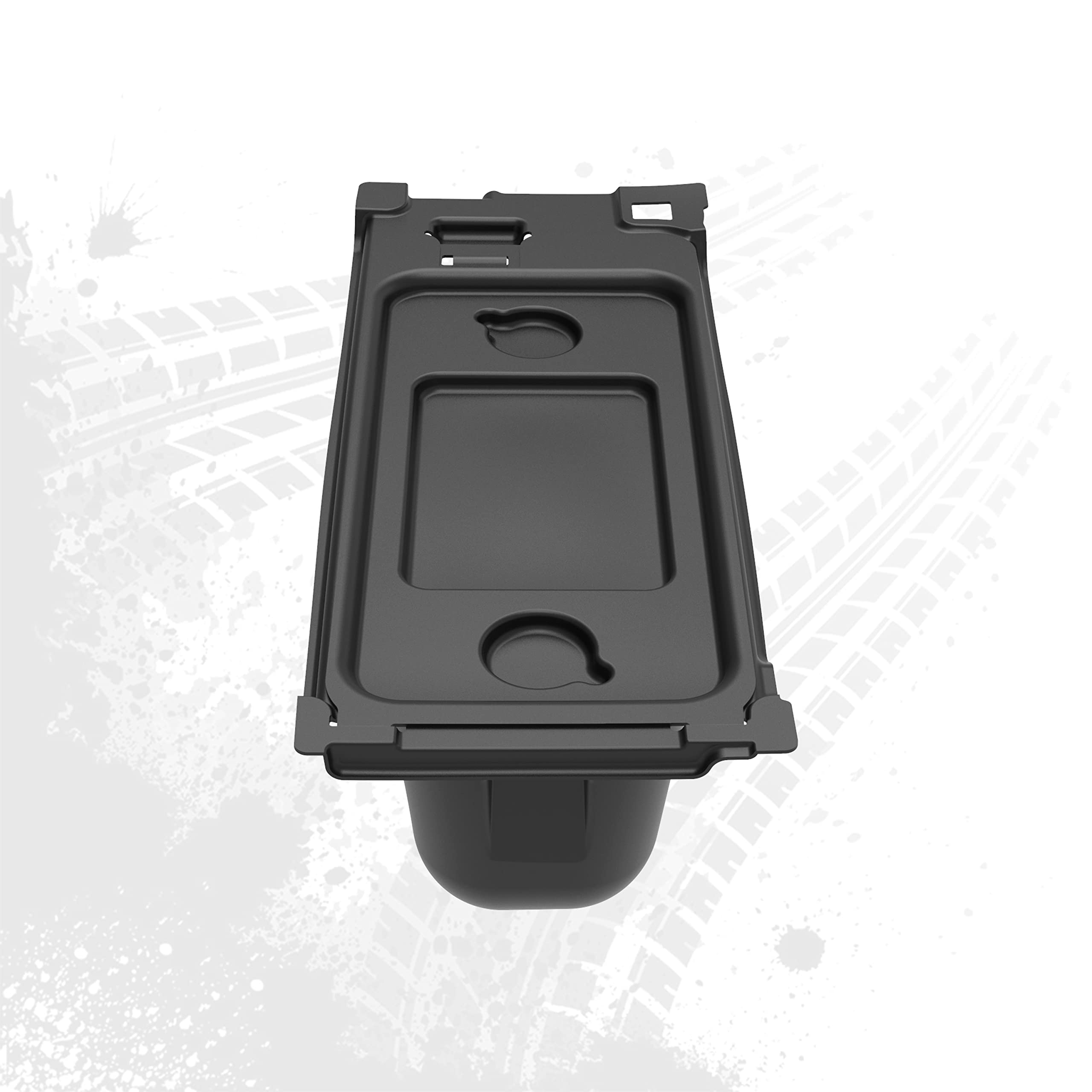 SAUTVS Under Seat Storage Box Organizer Tray for Kawasaki Mule PRO-FX FXR FXT DX DXT (2015-2025) | Replacement for #99994-1463 | Perfect for Tools, Gloves & Off-Road Accessories Storage