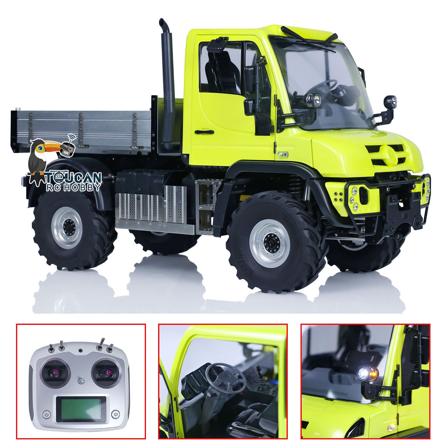 1/10 U423 4X4 RC Off-Road Rock Crawler Remote Control Car - Customizable PNP Version with Metal Bucket & Pre-Painted Body - Perfect for Outdoor Adventure, Trail Crawling & Backyard Racing
