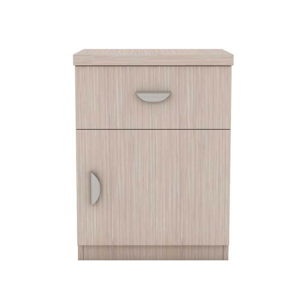 Modern Nightstand with USB Ports - Wooden Bedside Table with Drawer for Bedroom, Living Room, and Office - Perfect for Storing Books, Lamps, and Essentials