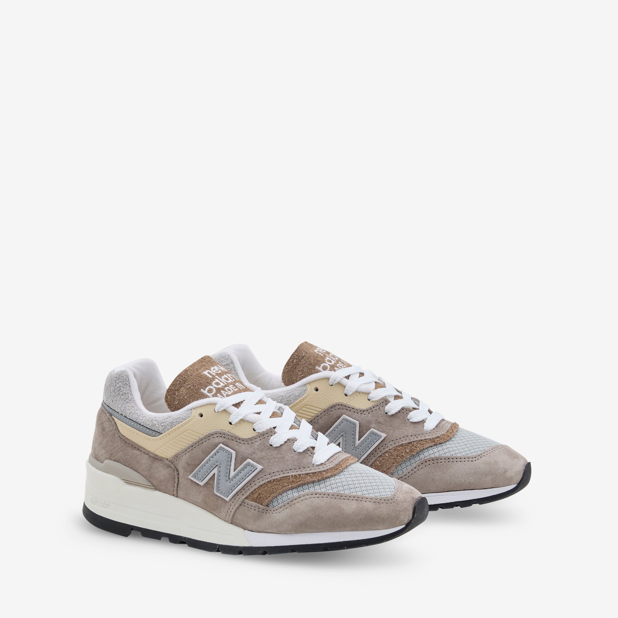 Authentic Made in USA 997 Light Mushroom Sneakers in Mirage Grey - Perfect for Casual Wear, Running & Street Style