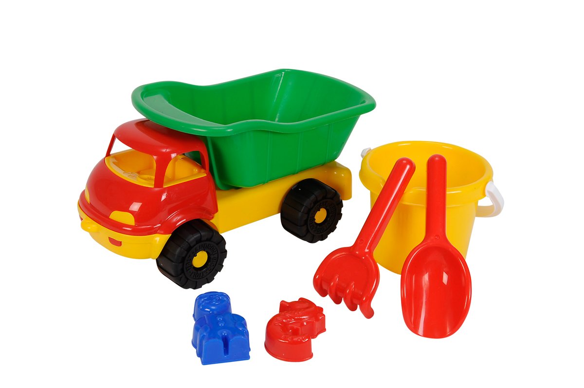 Kids Truck & Sand Play Set - Durable Construction Toy for Outdoor & Beach Sandbox Fun | Perfect for Boys & Girls Ages 3-8