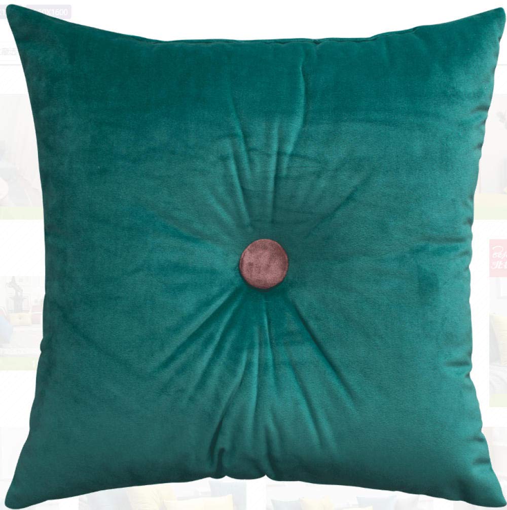 QWE Velvet Sofa Pillow - 45x45cm Lumbar Support Cushion for Bed, Car, Office & Back Pain Relief - Soft Core Pillow for Comfort & Decor