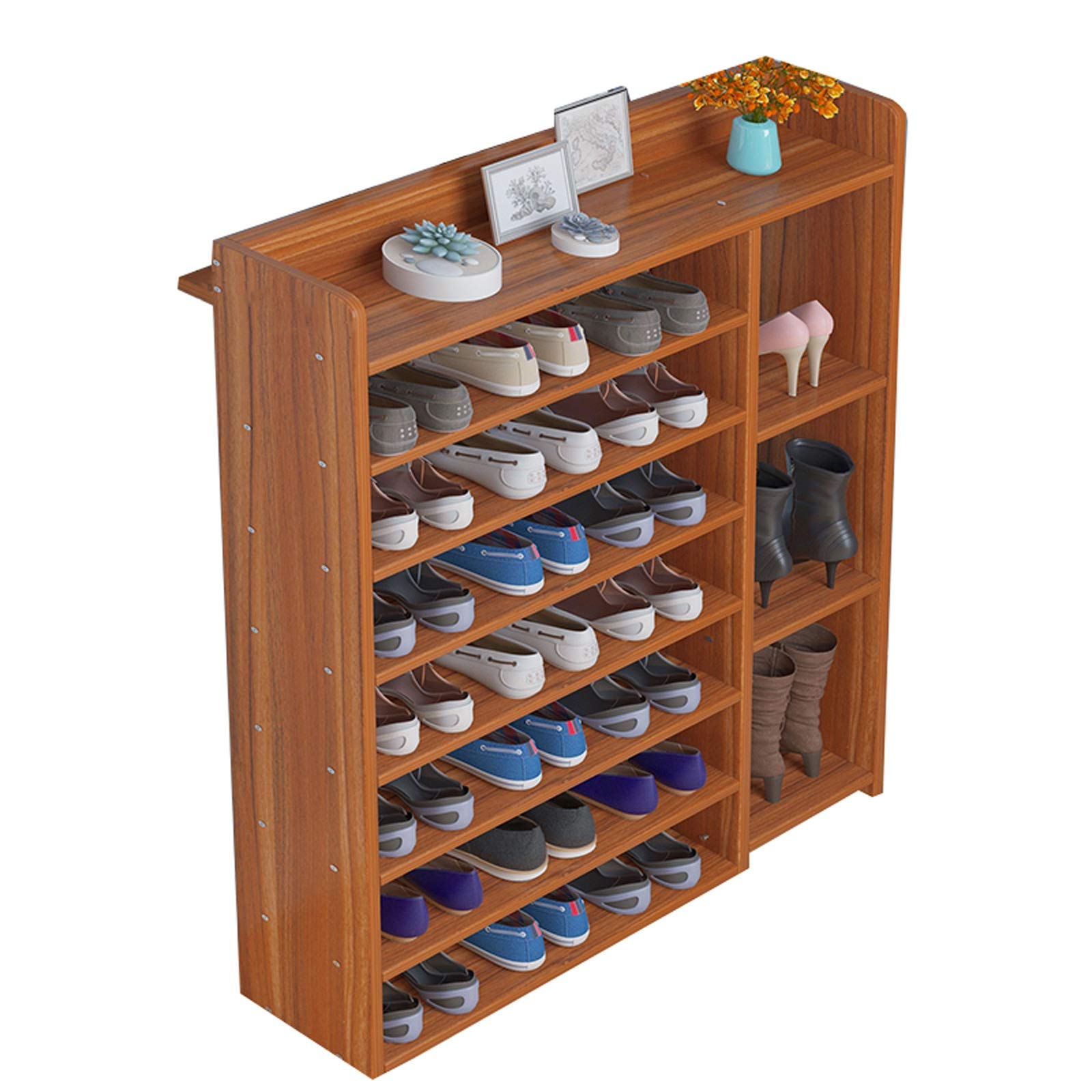 8-Tier Narrow Shoe Rack with Dustproof Design - Space-Saving Shoe Storage Cabinet for Hallway, Dormitory & Home (80x20x98cm) by CHENGYI - Perfect for Small Apartments, Entryways & Closet Organization
