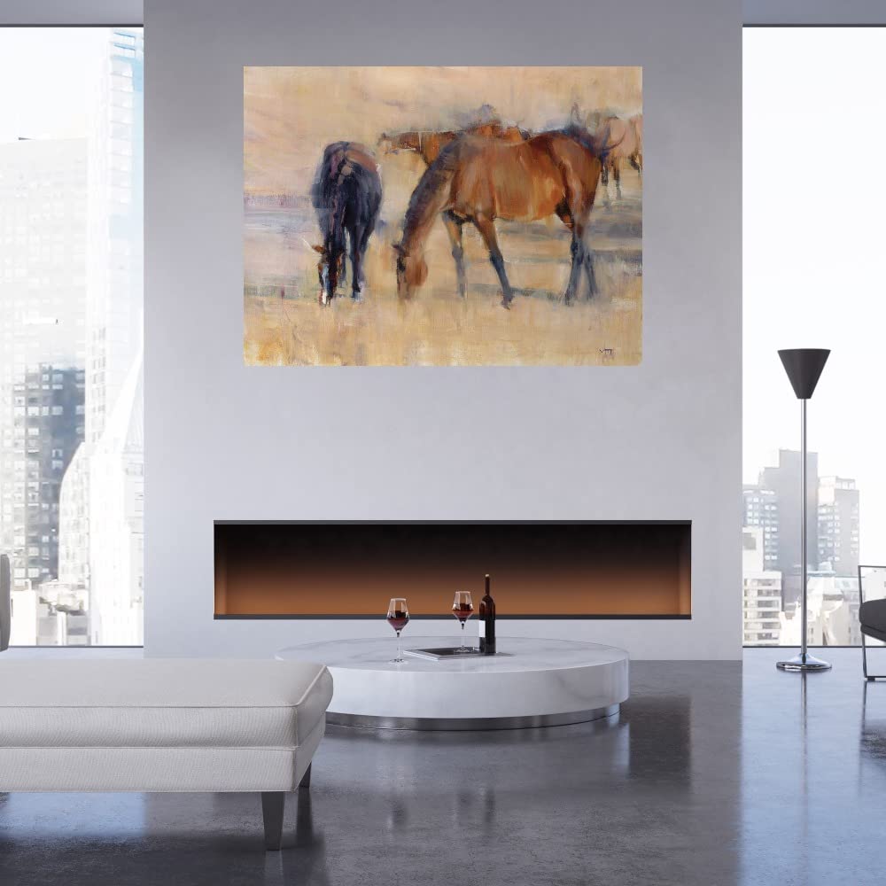 Kentucky Morning 1 Canvas Wall Art - 46x35 Inch Ready to Hang Fine Art Print by Valtcho Tonov - Perfect for Living Room, Bedroom, Office & Home Decor - Scenic Landscape Painting for Modern Interior Design