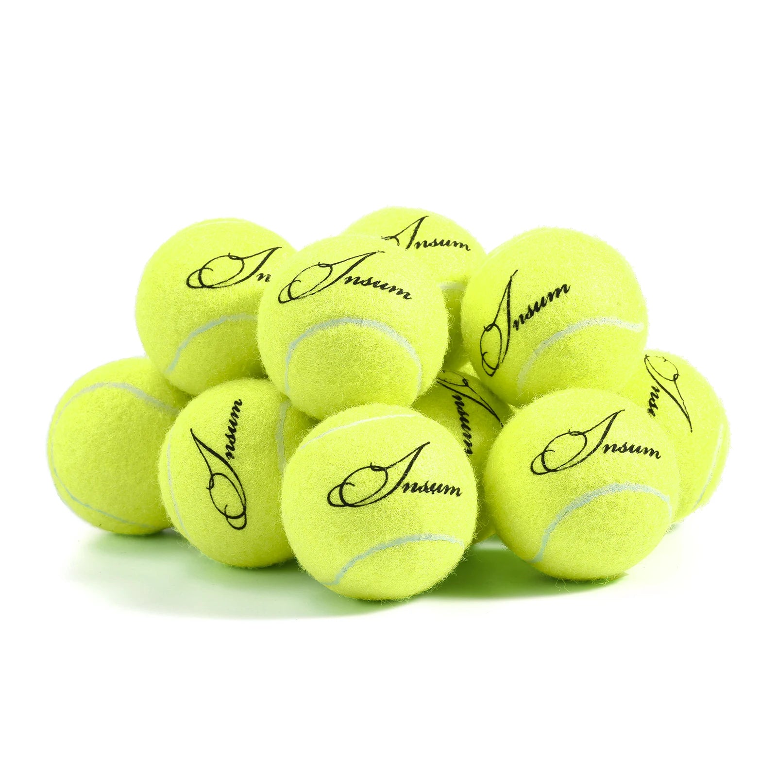 12 Pack Dog Tennis Balls with Mesh Storage Bag - Durable Fetch Toys for Small & Large Dogs - Perfect for Outdoor Play, Training & Beach Trips