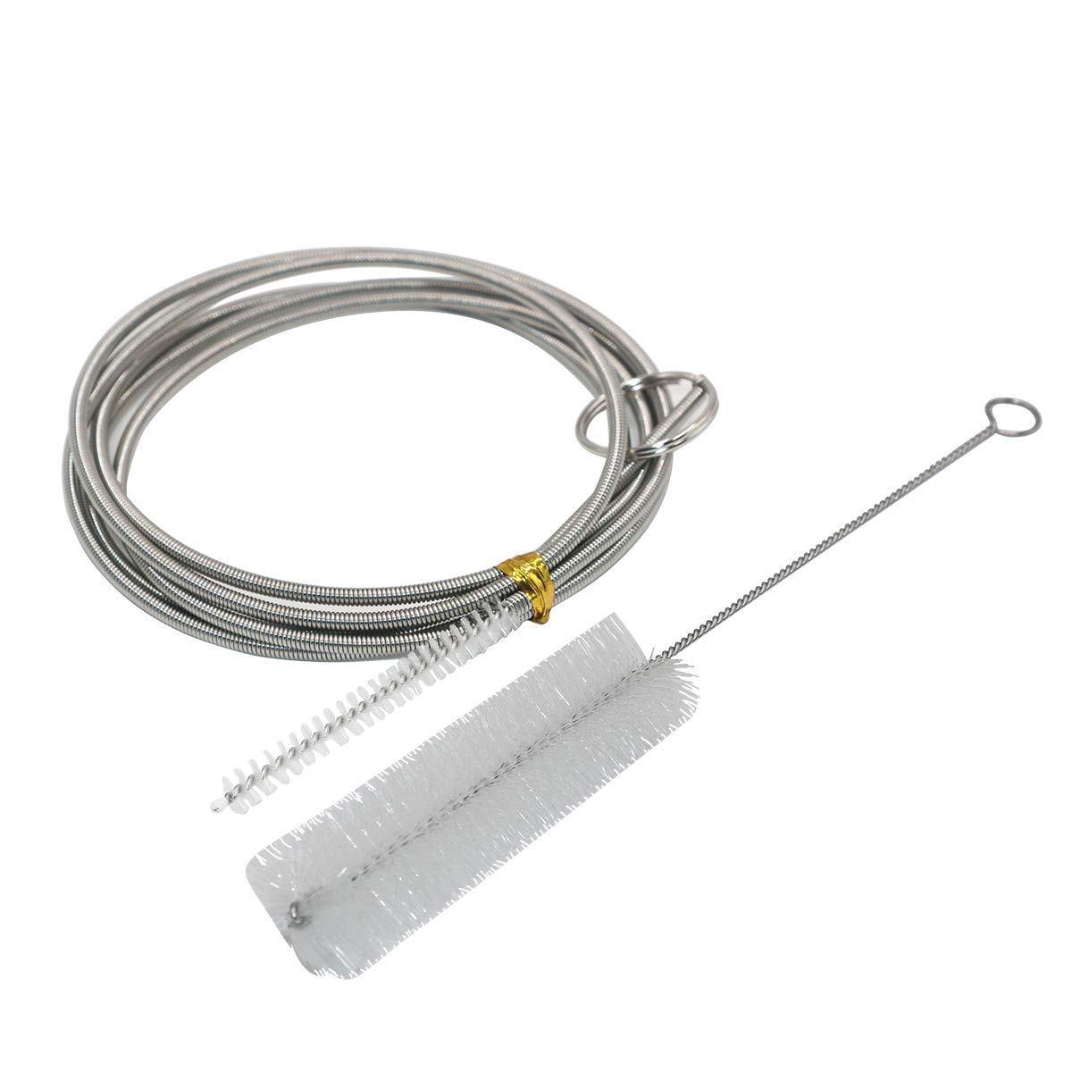 Stainless Steel Cleaning Brush for Aquarium, Pipe & Hose - Long & Short