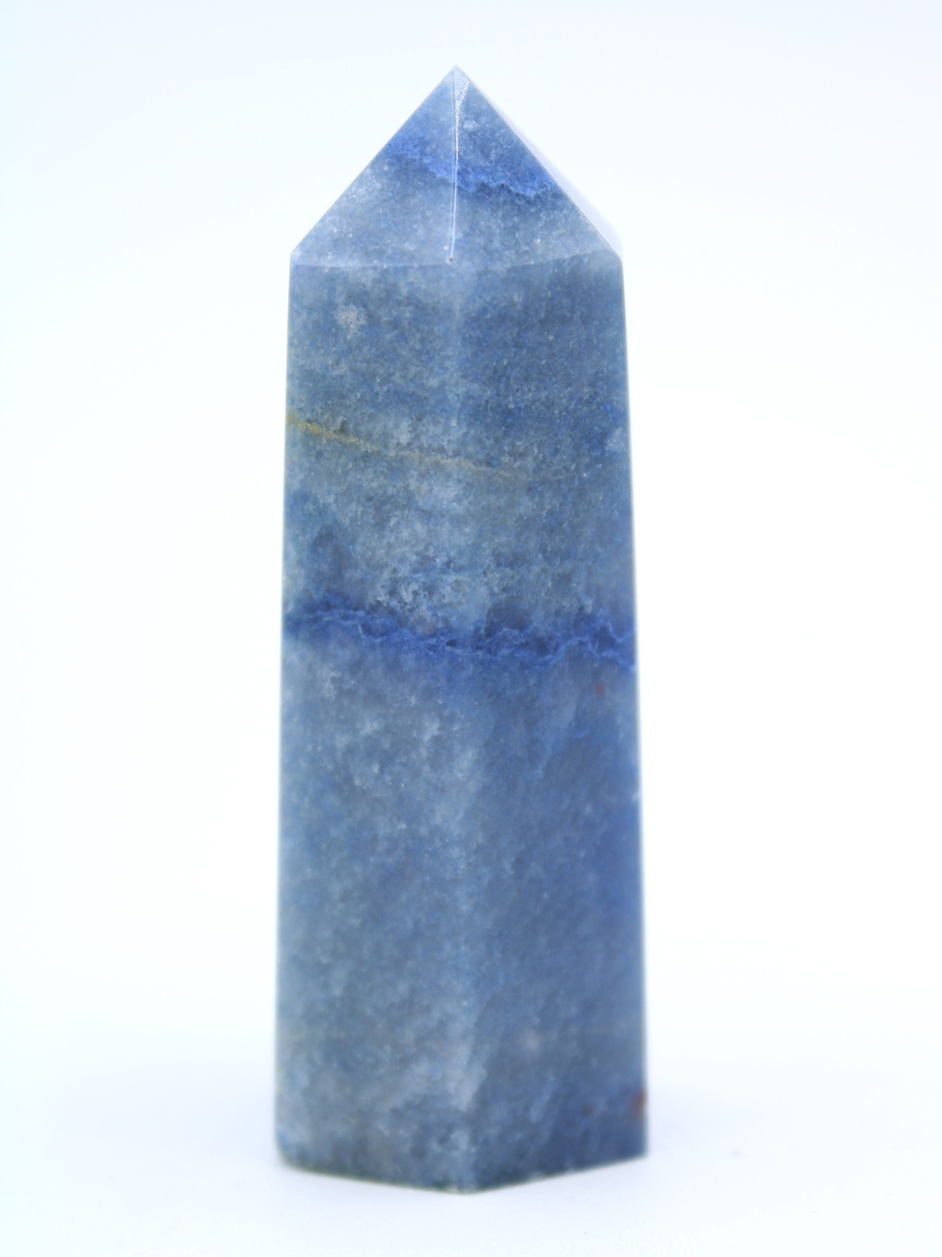 Healing Blue Quartz Crystal Tower - Natural Stone for Meditation, Reiki, and Home Decor - Perfect for Energy Cleansing & Spiritual Growth