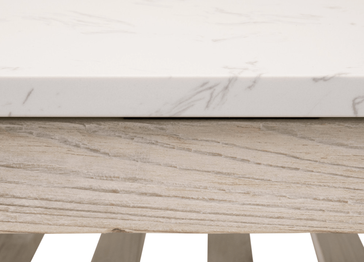 Solana Beach Collection Square Coffee Table - Modern Living Room Furniture for Home Decor & Relaxation