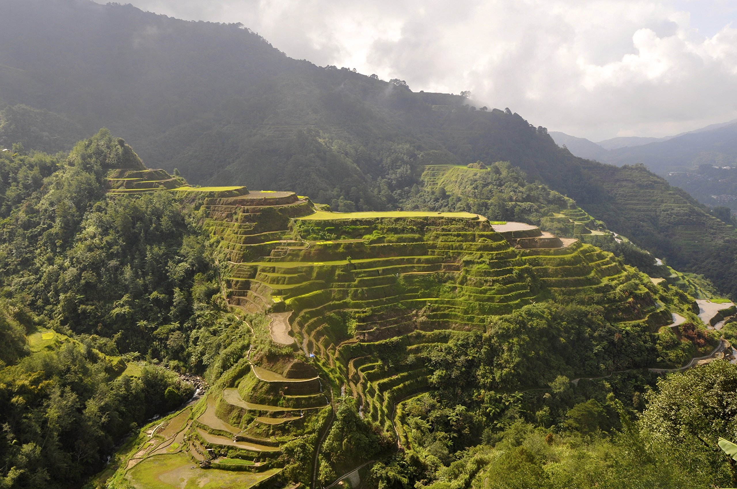 Banaue Rice Terraces Glossy Poster - Stunning Landscape Photo Print for Wall Decor, Travel Enthusiasts & Philippines-Themed Room Design
