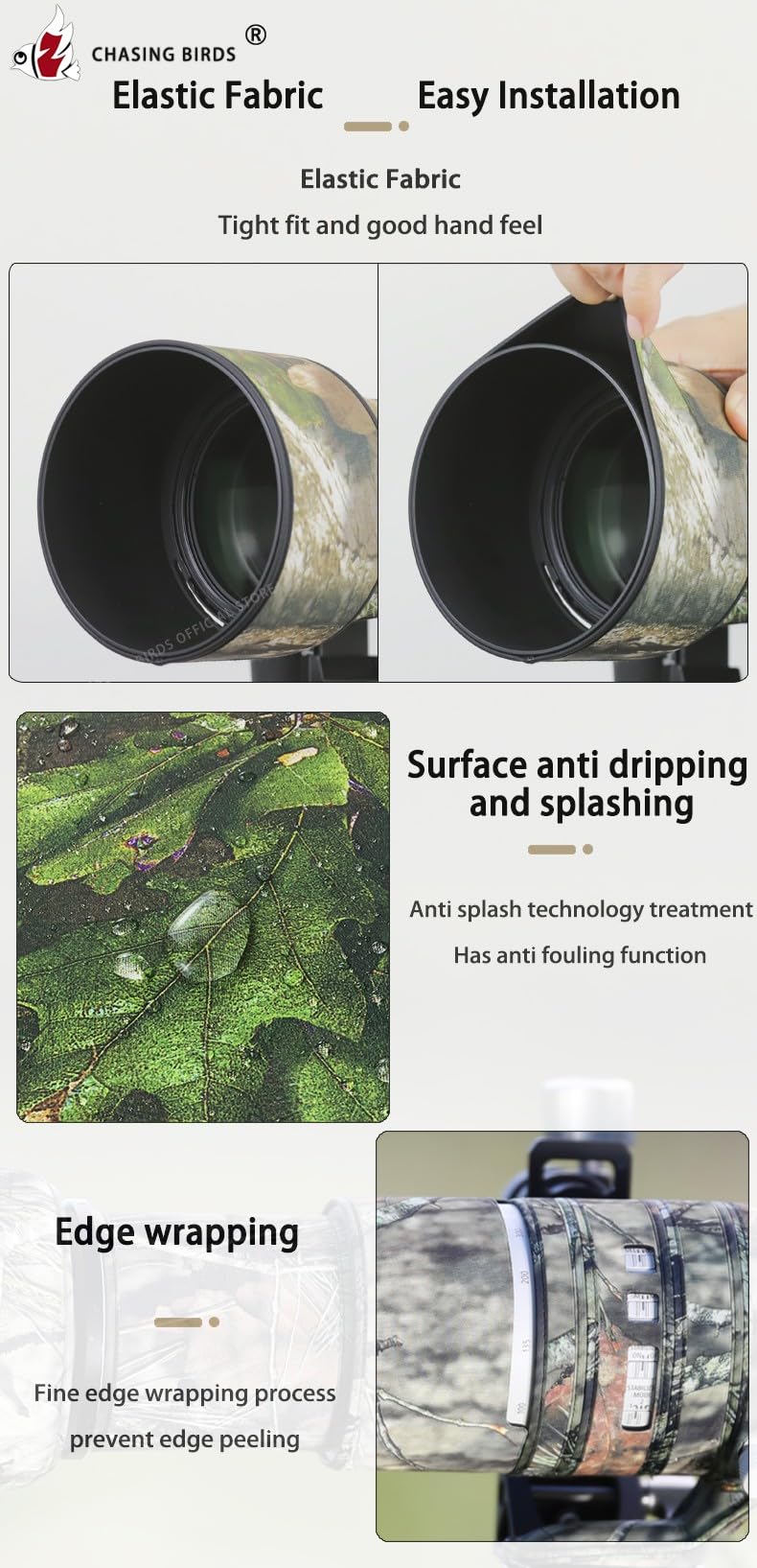 Nikon Z 800mm f/6.3 VR S Lens Cover - Waterproof Camouflage Protective Coat for Rain & Weather Protection (Reed Camo with 1.4X TC) | Ideal for Wildlife Photography, Bird Watching & Outdoor Adventures