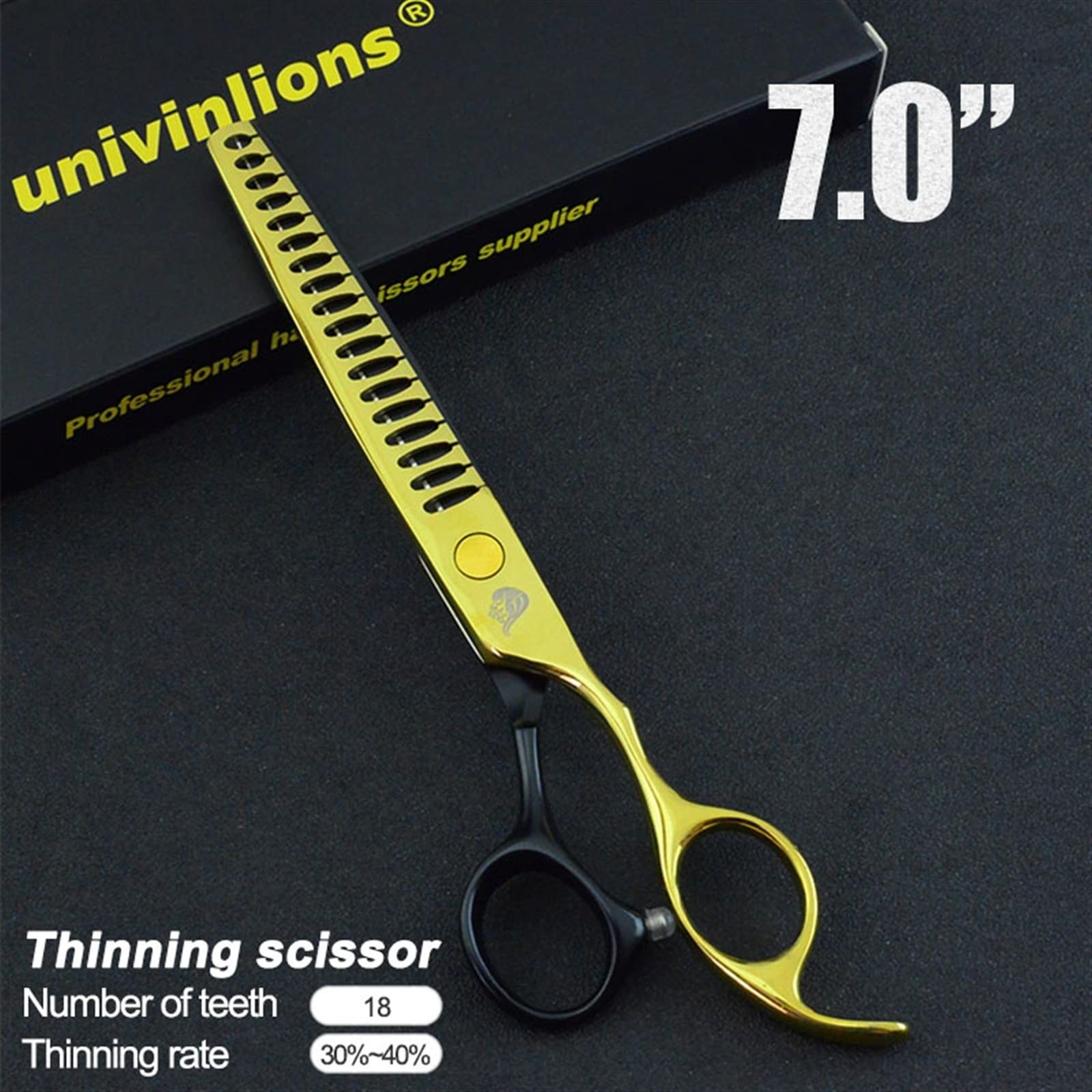 8pcs Pet Grooming Scissors Kit for Dogs & Cats - Hair Clippers & Thinning Shears for Styling