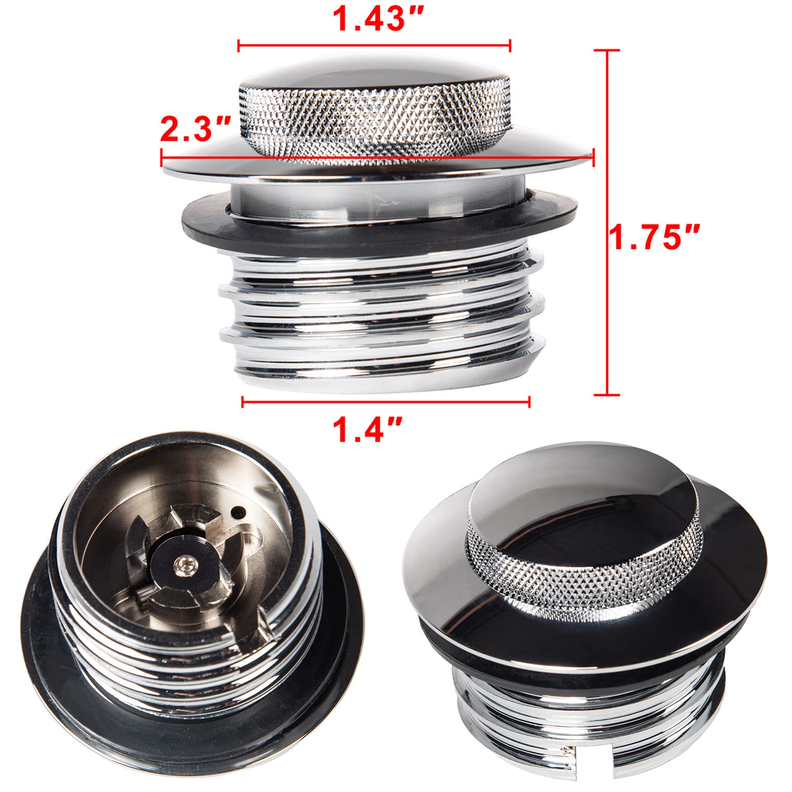 Low-Profile Harley Tank Dash Console & Chrome Gas Cap for 2008-2021 Touring Street Glide Road Glide - Tequila Sunrise Color | Perfect for Motorcycle Customization & Long-Distance Riding