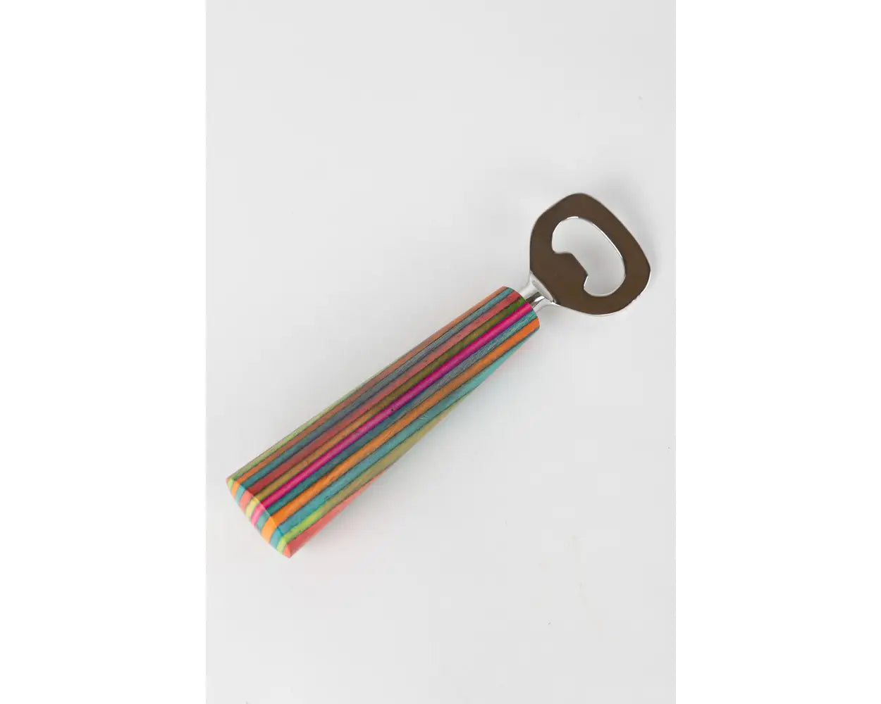 Premium Striped Wooden Bottle Opener - Rustic Bar Accessory for Beer, Soda & Home Brewing - Perfect for Parties, BBQs & Outdoor Gatherings