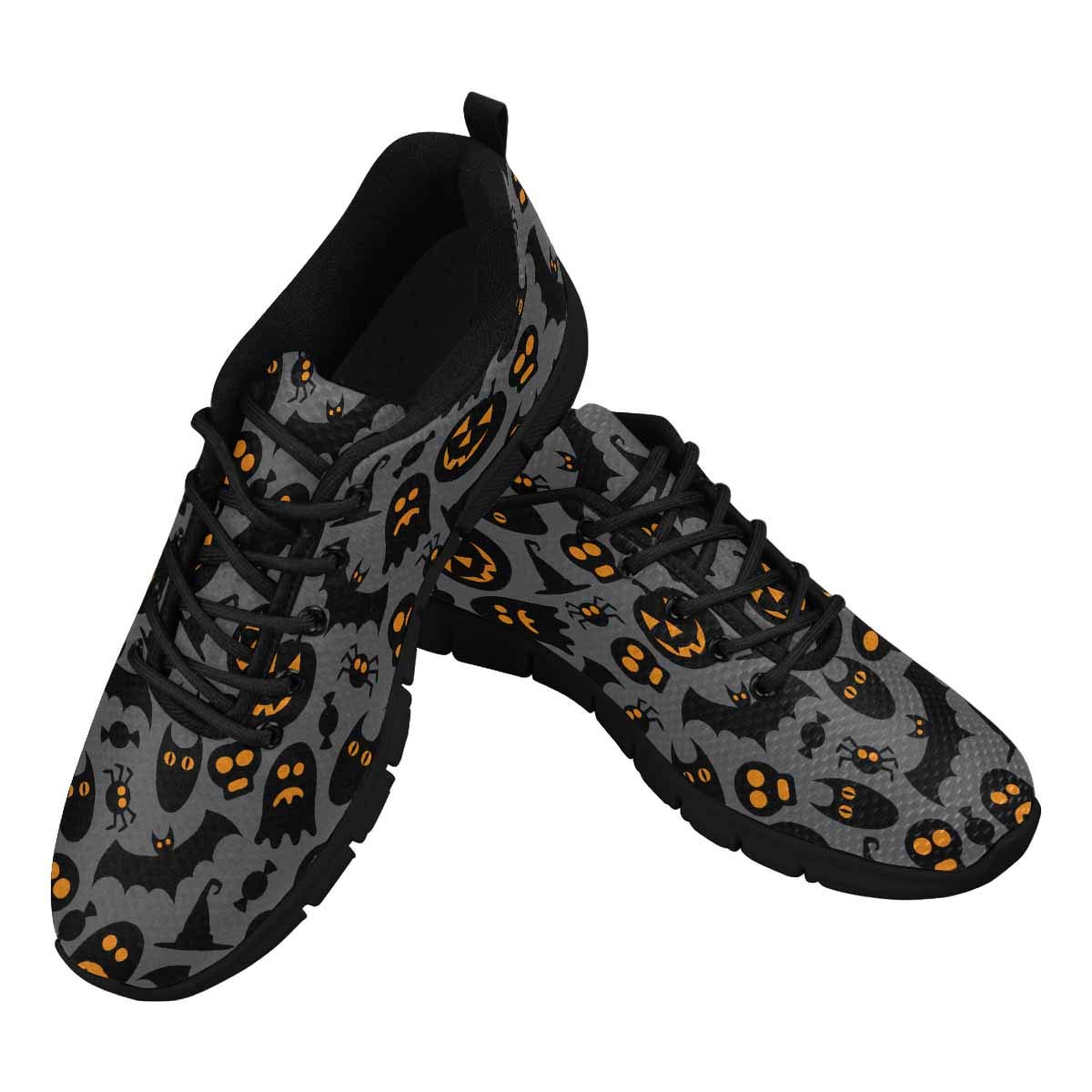 INTERESTPRINT Happy Halloween Themed Women's Walking Shoes - Comfortable Lightweight Sneakers for Work, Casual & Travel | Perfect for Halloween Parties, Office Wear & Daily Walking