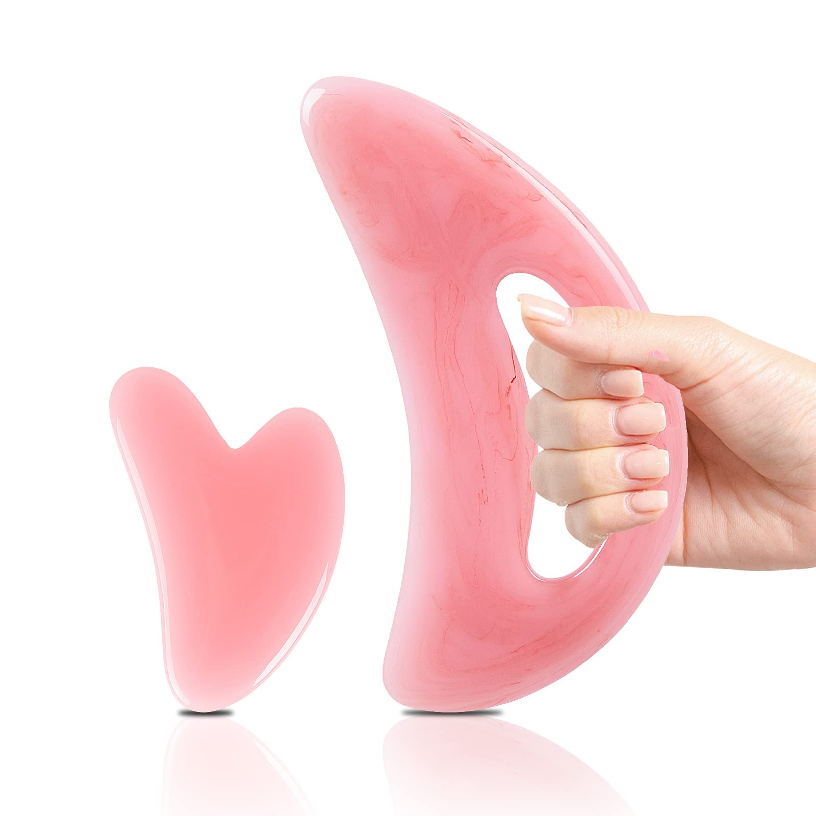 Premium Large Body Gua Sha Massage Tool for Lymphatic Drainage & Body Sculpting - Anti-Cellulite Therapy for Men & Women - Muscle Scraping Tool for Back, Neck, Face & Leg Massage - Perfect for Home Spa & Self-Care Routine