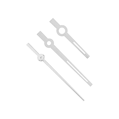 Luminous Watch Hands Replacement Set - Hour Minute Second Hands for Rolex 1570 Movement (Silver) | DIY Watch Repair Parts for Vintage & Luxury Timepieces