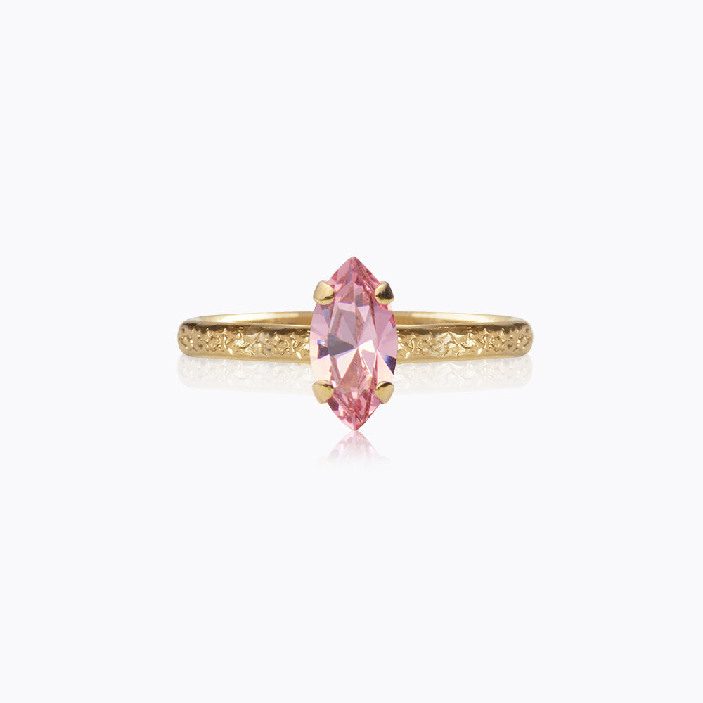 Petite Navette Ring in Light Rose Gold - Elegant Dainty Jewelry for Women | Perfect for Everyday Wear, Date Nights & Special Occasions