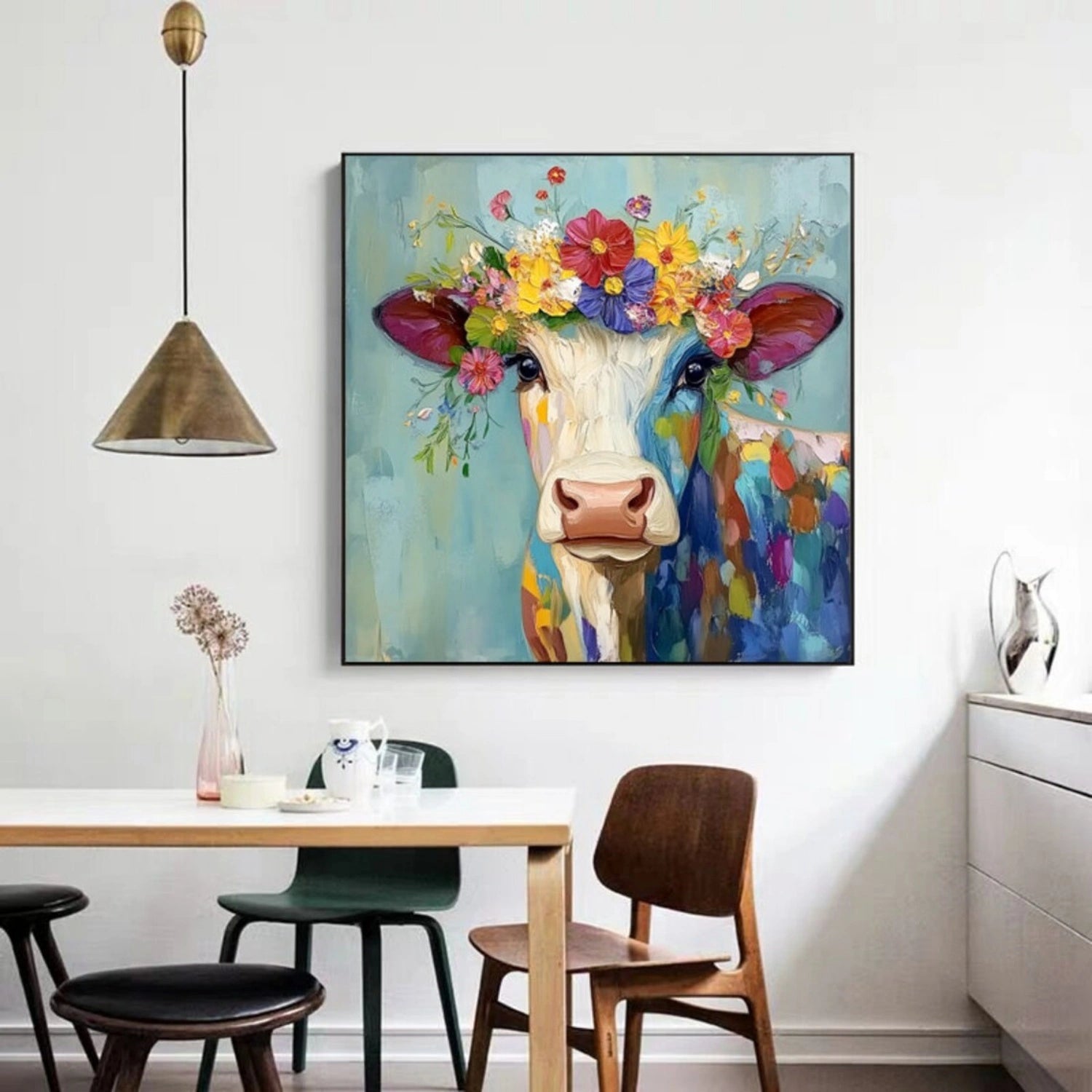 Animal Art Painting #AP099 - Handmade Canvas Wall Decor for Living Room, Bedroom & Office - Wildlife & Nature Inspired Home Decor