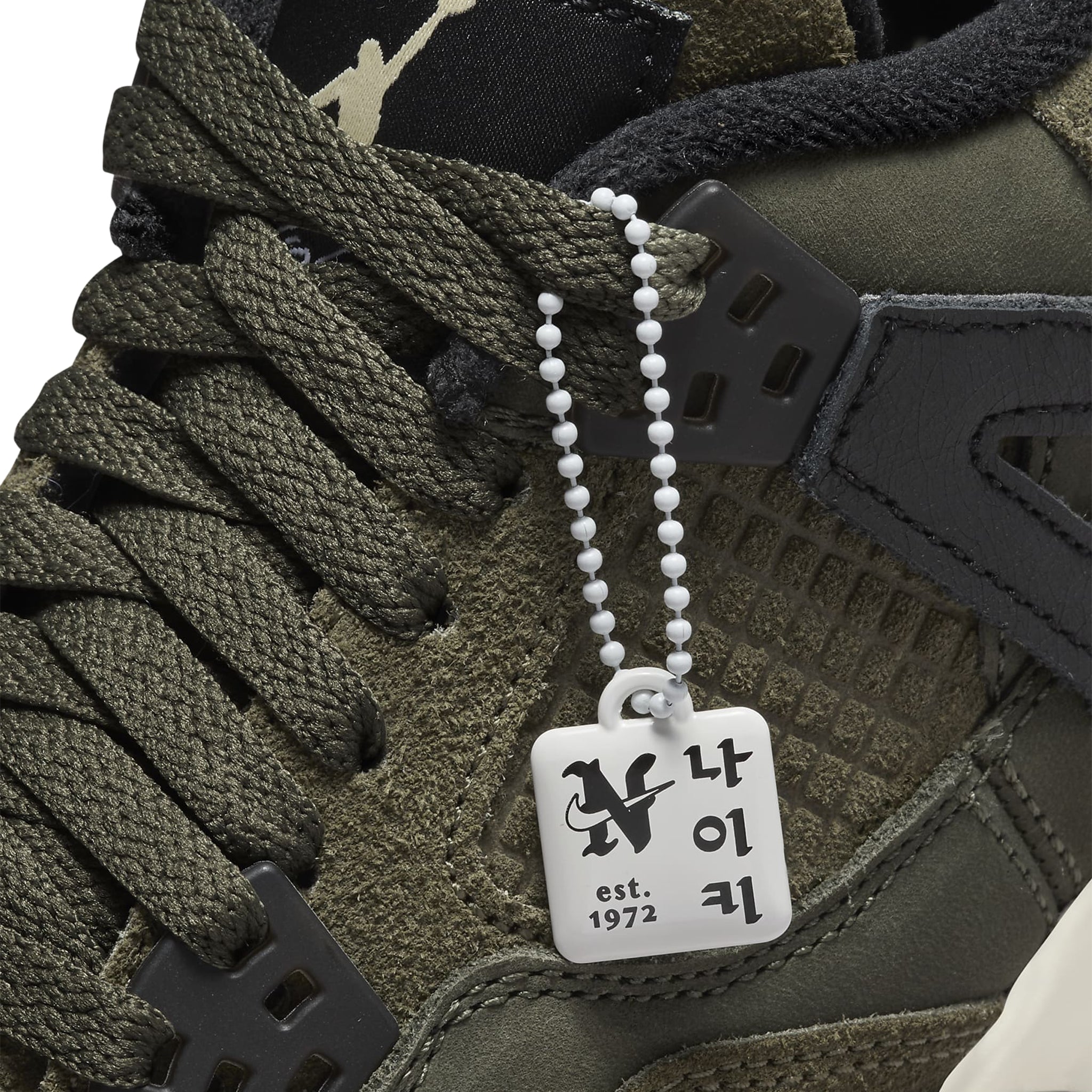 Air Jordan 4 Retro SE Craft Olive Sneakers for Girls - Premium Basketball Shoes for Sports & Casual Wear - Perfect for School, Gym, and Street Fashion