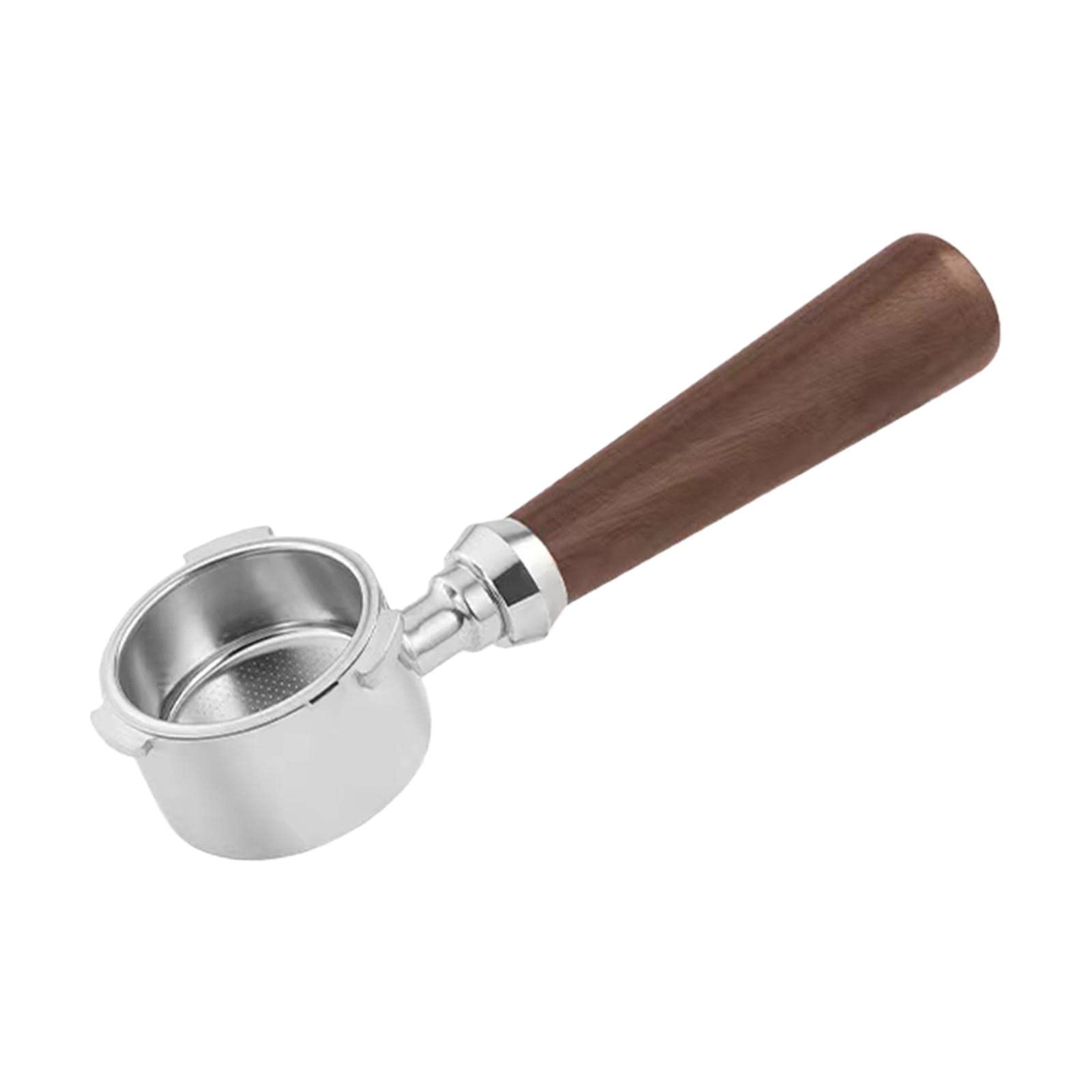 Gazechimp 51mm Bottomless Portafilter - Stainless Steel 3-Ear Commercial Espresso Portafilter with Long Handle & Filter Basket (212mm Length) - Perfect for Home Baristas & Coffee Shops