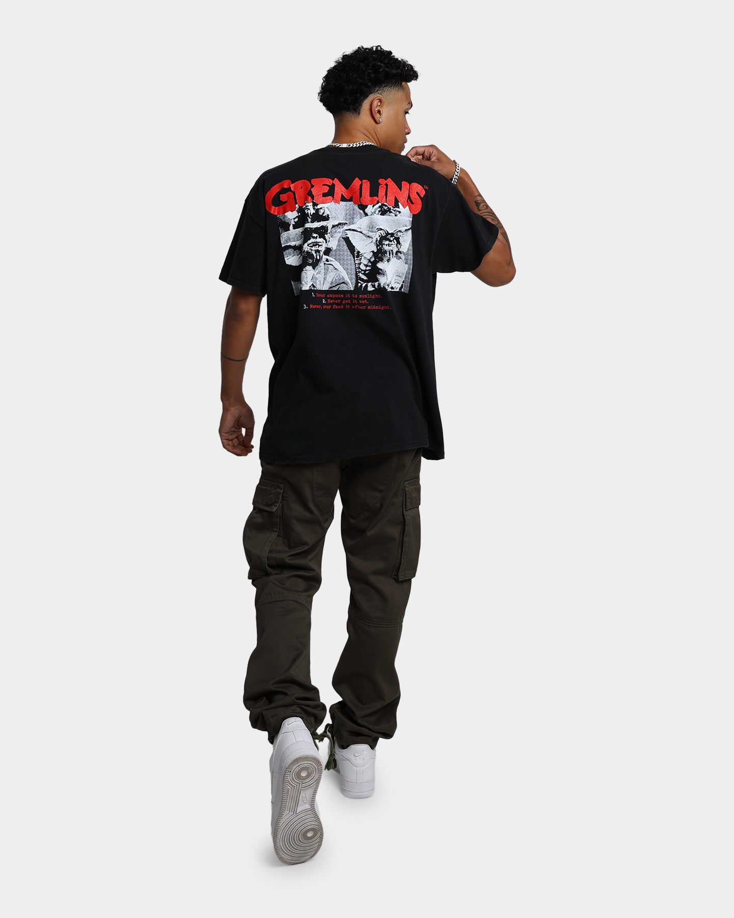 Vintage Gremlins Graphic T-Shirt - Black Washed Cotton Tee - American Thrift Style - Perfect for Casual Wear, Halloween Costumes & 80s Movie Fan Gifts