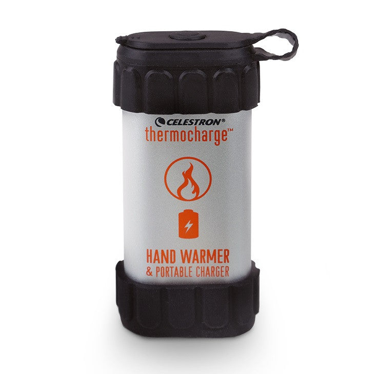 Celestron ThermoCharge 5200mAh Hand Warmer & Portable Power Bank - Dual-Purpose USB Charger for Outdoor Activities, Camping, Hiking, and Winter Sports