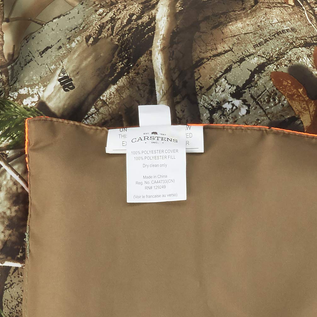 Realtree Camo AP Blaze 3-Piece Twin Comforter Bedding Set - Hunting & Outdoor Themed Bedroom Decor for Cabin, Lodge, or Man Cave