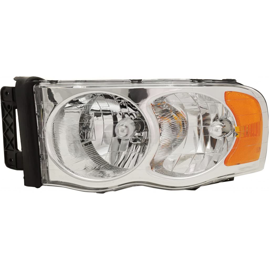 2004-2005 Dodge Ram Pickup Truck Headlight Assembly - Driver Side Replacement Part for Improved Night Visibility | Perfect for Off-Roading & Daily Commuting