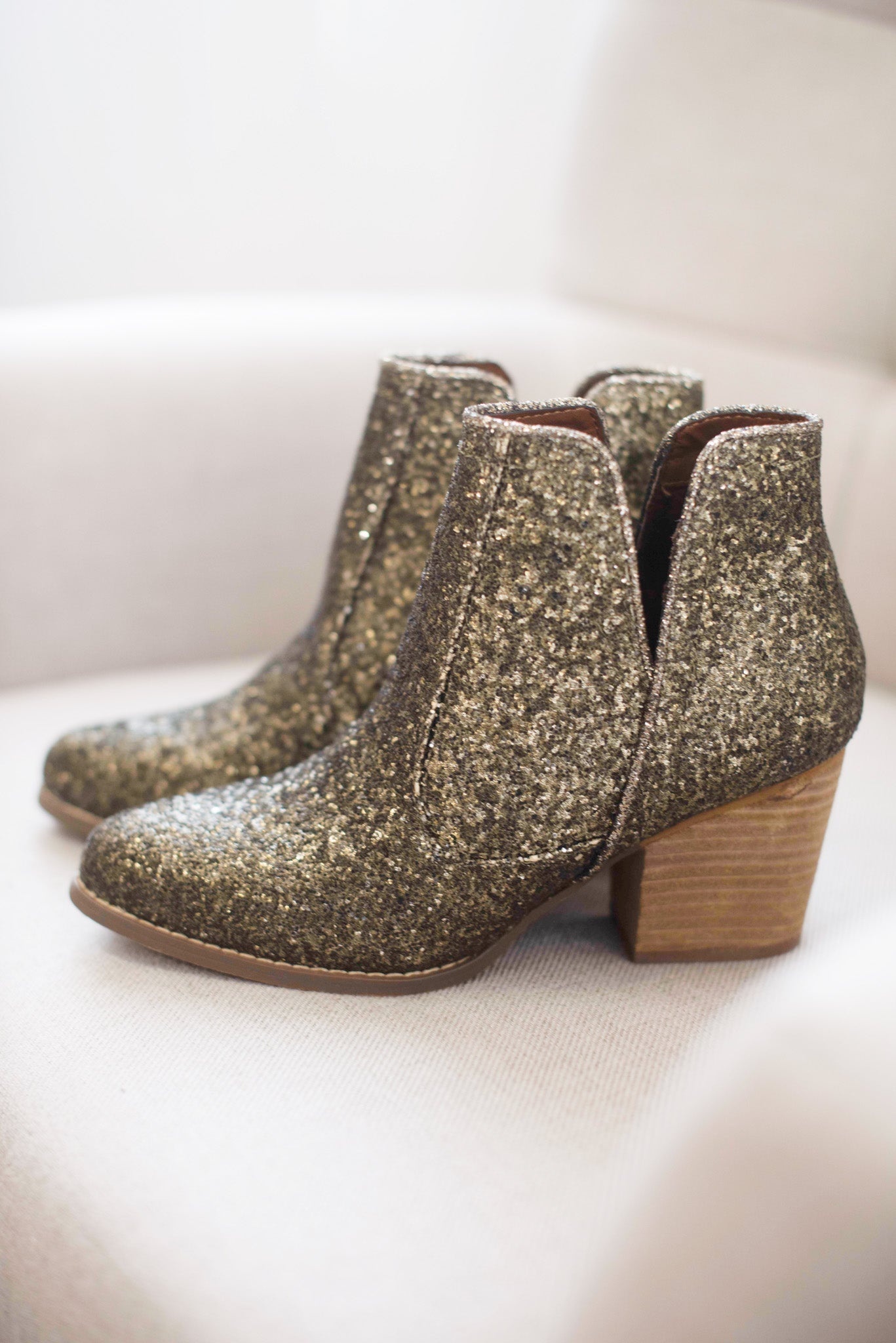 Fiera Booties in Bronze - Stylish Women's Ankle Boots for Fall & Winter Fashion | Perfect for Casual Outfits, Office Wear & Date Nights